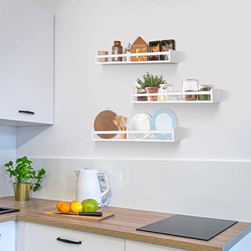 Birola Nursery Book Shelves 32 Inches Set Of 3,Wall Bookshelves For Kids,Nursery Shelves For Bookshelf Wall,Book Shelf Organizer For Kids(White) #TOP6