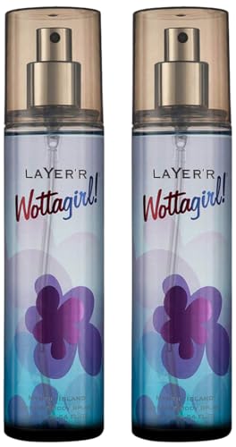 Image of Layer'r Wottagirl Body Splash Mystic Island Spray For Women 135Ml (Pack Of 2) - Floral
