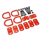 Generic Anillo en D de 1/2 Pulgada, Perno en 12125 Libras de Resistencia a la Rotura, Remolques de Servicio Pesado, Anillo de Sujeción de Anclaje, Acero, Zinc, Resistente Al óxido para Camiones,