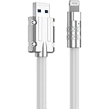 QISI iPhone充電ケーブル PowerLine II ライトニングケーブル MFi認証 iPhone 14 13 12 Pro Max/SE(第2世代) iPad 各種対応 (2ｍライト付き)