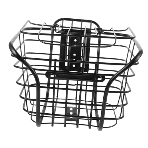 NUOLUX 用自転車対応フロントバスケット 蓋付き大型ワイヤー収納バスケット 耐久性強化 自転車用荷物ラック マウンテンバイク用