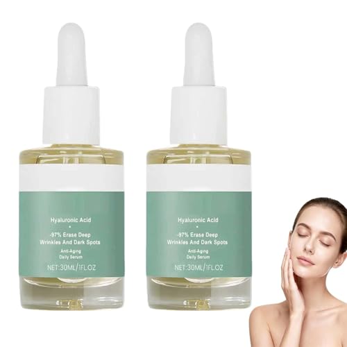 Sérum antiedad de colágeno, hidratación y cuidado profundo, combate las arrugas y mejora la textura de la piel, gotas de esencia antiarrugas, cuidado facial antiedad y antiarrugas. (2 unidades)