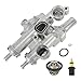 YINAVAGAD 68003582AB 68003582AA Upgrade Aluminium Engine Coolant Thermostat Housing Assembly for Chrysler 200 Sebring, for Dodge Avenger Caliber Journey, for Jeep Compass Patriot, 1.8L 2.0L 2.4L L4