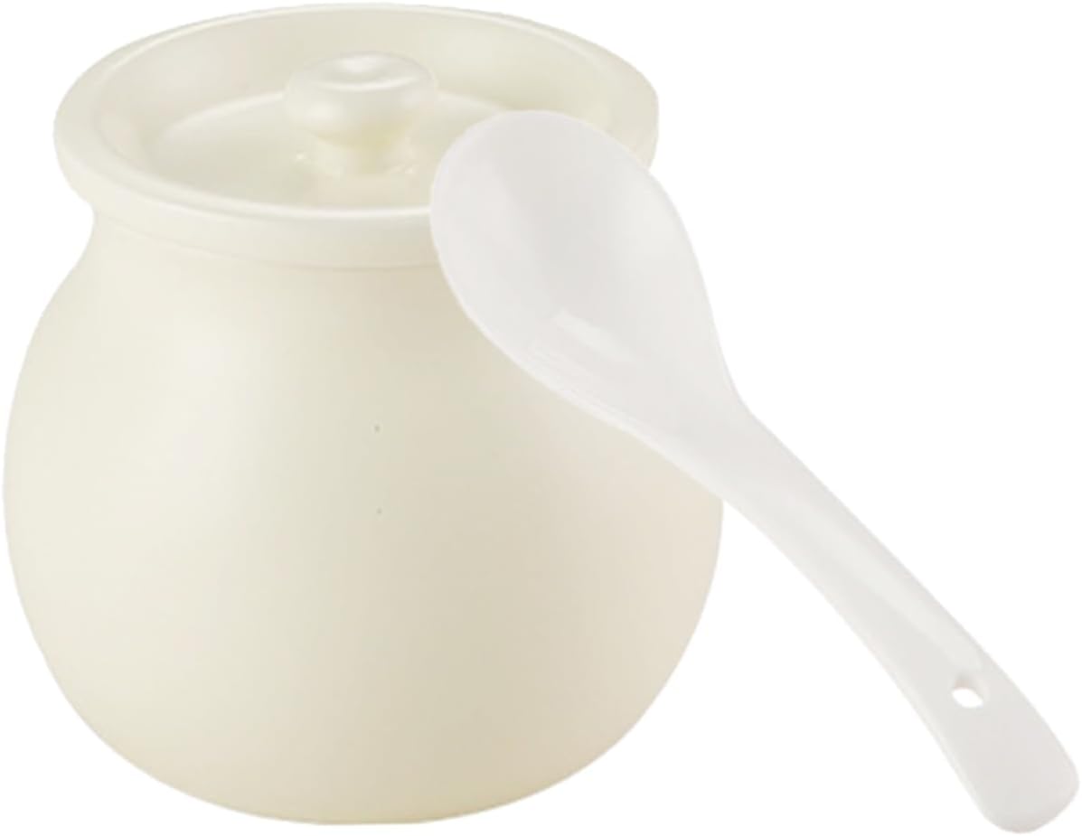Zerodeko Ceramic Lard Storage Jar with Lid Condiment Container for Kitchen Seasoning High-temperature Ceramic Spice Canister for Home Cafe Restaurant Use