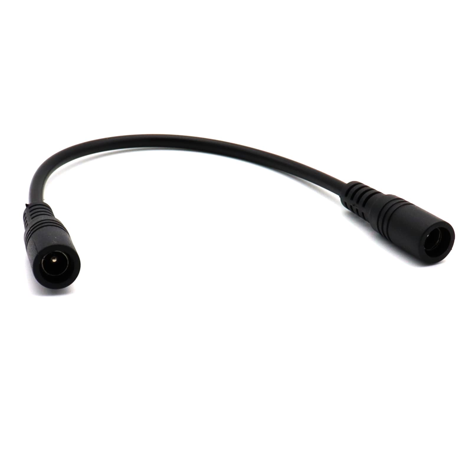 LOKEKE DC 5.5 x 2.1mm Power Cable, DC to DC 5.5 x 2.1mm Female to Female Extension Cable Cord for Routers CCTV LED Light Ttrip(0.2M)