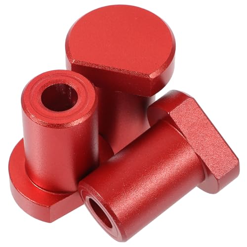 Homoyoyo 3pcs Aluminum Alloy Bench Dogs Workbench Short Stoppers Planing Stopper Inserts for Woodworking Routing Cutting Sanding