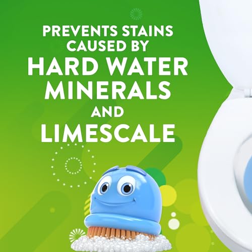 Scrubbing Bubbles Continuous Clean Toilet Drop-Ins, Automatic Blue Toilet Bowl Cleaner, Septic-Safe Tank Tablets Remove Hard Water Minerals & Limescale, Stain & Smell Protection, 5 Count (Pack of 1)