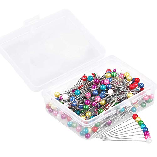 Sewing Pins, 600 PCS Straight Pins 1.6 in Pearlized Ball Head Pins, Sewing Pins for Fabric DIY Sewing Pins Crafts