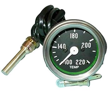 Willys MB Temperature Gauge for Jeep Ford GPW MB GPW CJ2A CJ3A CJ3B and many more millitary Trucks & Jeeps in Chrome bezel