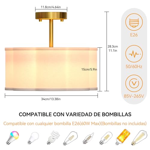 Opiniones y reviews de Lamparas de techo para habitacion - los mas comprados. 20 Imagen adicional