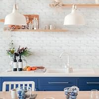 Decoroom Fliesenaufkleber Weiß 24pcs/15x30cm Brick Fliesenfolie – Ansicht 7