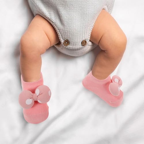 SAFIGLE 1 Conjunto De Meias Para Bebês Com Faixa De Cabelo E Meias Para Recém-Nascidos Presente De P