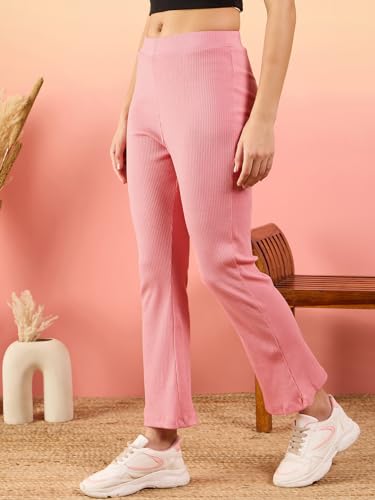 Image of Pivl Women's Bell Bottom /Boot Cut Trackpants - Stylish & Comfortable Casual Summer Wear|| Trouser