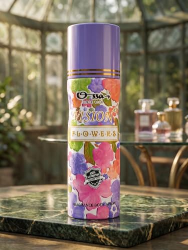 Image of Ossa Vision Flowers Body Spray Deodorant For Women, 200ML With Musky, Floral And Citrusy Notes | Premium Long Lasting Deodorant | Strong Fragrance For All Day Freshness