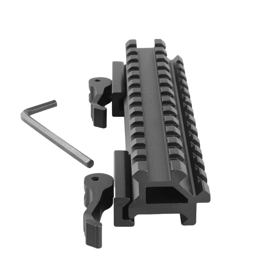 13 Slots Doppio Rail Rise 45 Gradi Quick Release Mount Base QD .223 Rail