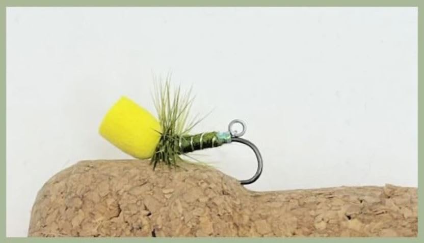 Barbless Suspender Dink trout flies, Olive, choice of size and quantity, Best Suspender flies, Emergers Fly Fishing (3, 12)