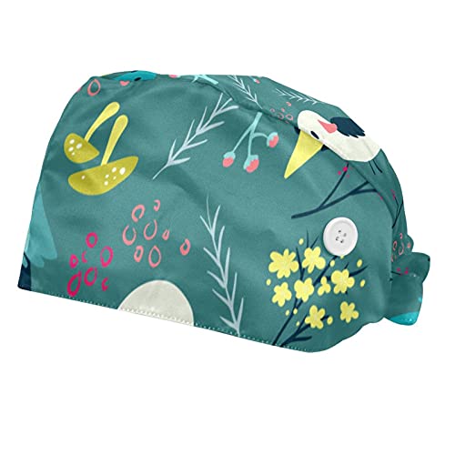 Casquette oiseaux mignons couvre-chef de cuisine et soin pour rester frais toute la journée