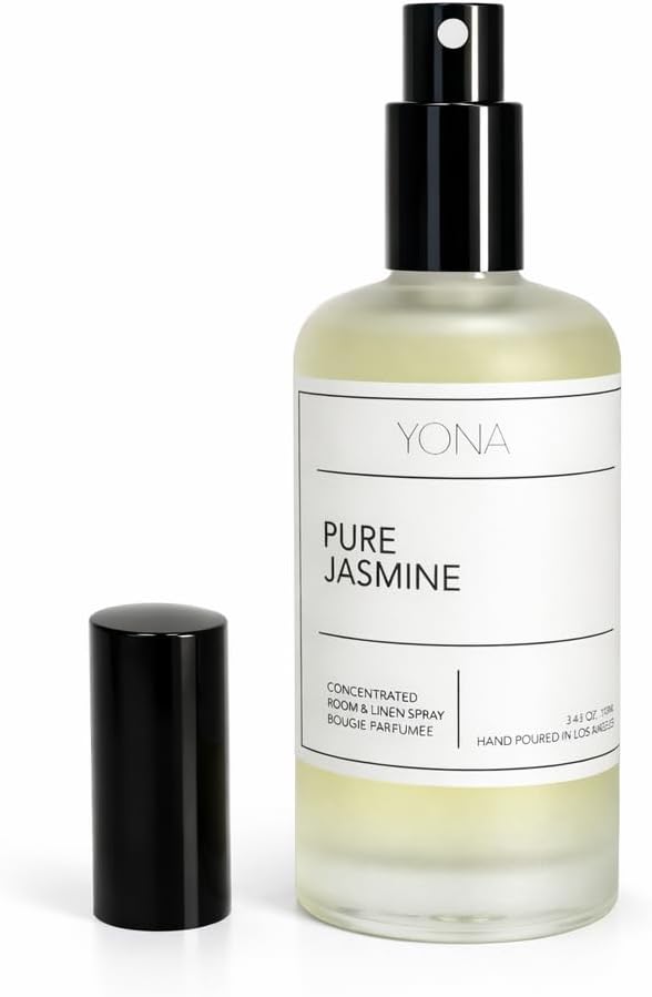 YONA Concentrated Room & Linen Spray, Pure Jasmine Scent (3.4oz/100ml), Non-Toxic, Paraben-Free