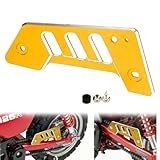 Monkey125 Hinterer Kettenkasten kompatibel mit Monkey125 Z125 2019 2020 2021 2022 2023 2024, 3D-CNC-Motorrad-Ritzelschutz Ketten-Schutz (Gold)