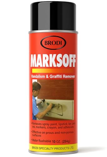 Brodi Marksoff Graffiti Remover Spray, Gel Based, Vandalism Remover for Spray Paint, Marker,...