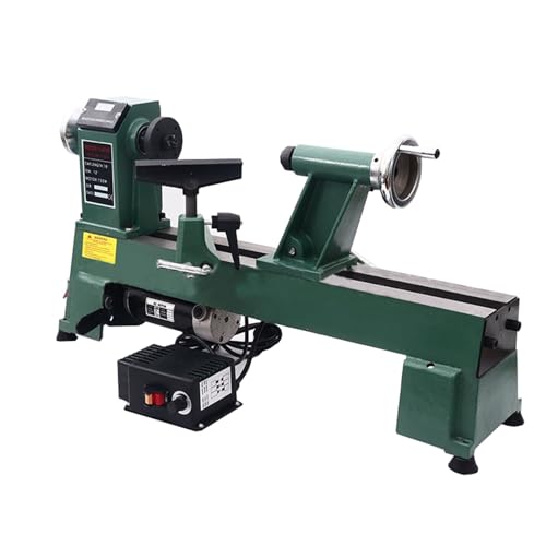 750W 12 * 18in Wood Lathe, 650-1450/1250-2800/1600-3800RPM Three-Speed Stepless Speed
