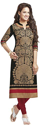 Image of Jevi Prints Cotton Printed Kurti for Women - Stylish Kalamkari Jaipuri Kurta for Festive & Casual Wear