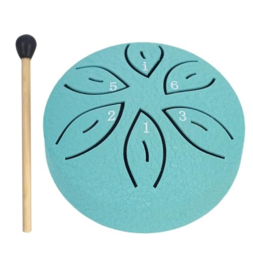 Steel Tongue Drum Handpan de 6 notas 15.6 cm verde miniatura 1