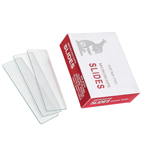 Precisions Ground Biology Slides for Microscope Applications Clear View Set of 50 ������ Biology