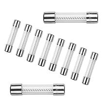 Compstudio 5Pcs T4AL250V 6x30mm 4A 250V Slow Blow Fuse T4AL Glass Slow-Acting 4 Amp Time-delay Fuse 1/4" x 1-1/4"