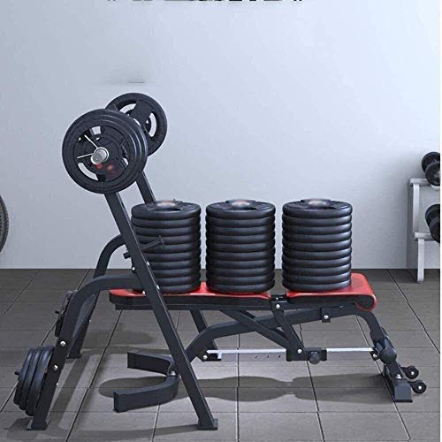 ZYLHC Adjustable  Weight Bench  Foldable  Workout  Bench , Multi-Function Workout Bench Household and Commercial Full Body Exercise Dumbbell Bench 400 Kg Weight Bench Press Training Stool 3 Color Opti