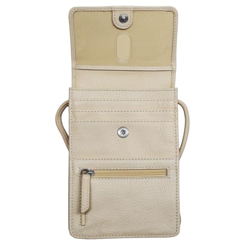 Image of ili New York 6827 Genuine Leather Crossbody Organizer with RFID Blocking Lining | Genuine Leather