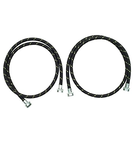 Whirlpool 8212487RC Genuine OEM Fill Hoses For Washers, 5 Feet Black Accessory – Replaces 1178856, 80034R, 80034RA, AH993134, EA993134, PS993134