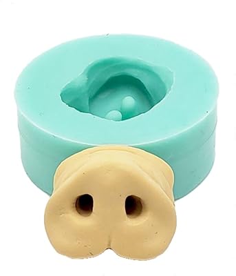 FS Brand Pig Nose Mold Flexible Silicone Mould for Crafts, Jewelry, Resin, Scrapbooking, Polymer Clay.