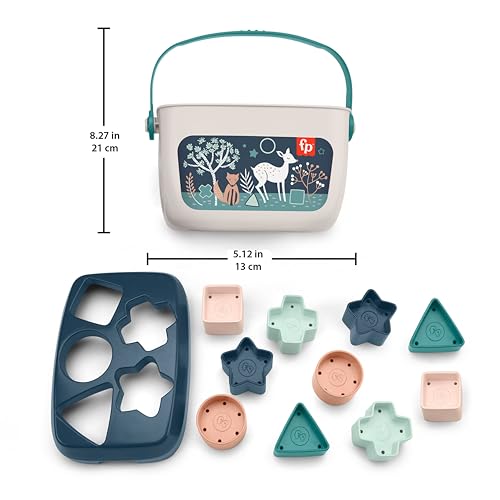 Fisher-Price Baby's First Bausteine Set, Navy Fawn – Ansicht 5