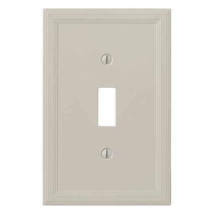 Gray Insulated Wall Plate Switch Plate Outlet Cover (Single Toggle)