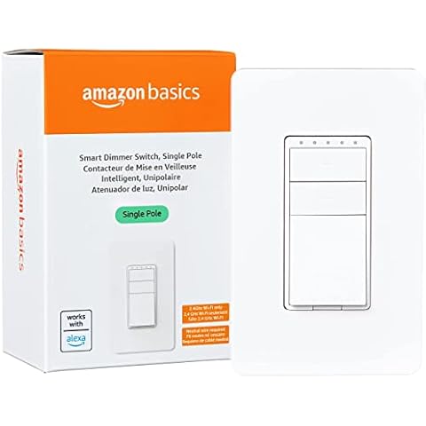 Amazon Basics Single Pole Smart Dimmer Switch Cover
