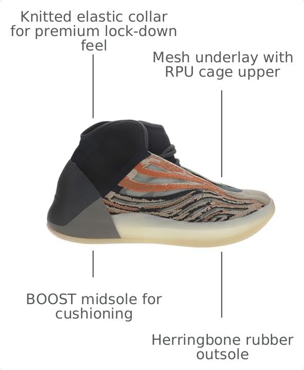 Image of adidas Yeezy Shoes for Men, Quantum, Knitted Elastic Collar, Boost Midsole