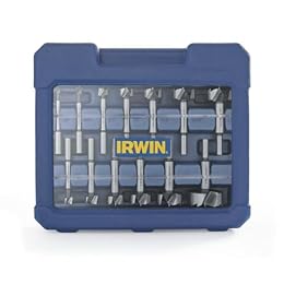 IRWIN Marples Forstner Bit Set, Wood Drill Bits, Made of Carbon Steel, Ideal for Fine Woodworking, Cabinet-Making and More, 14 Pieces (1966893)