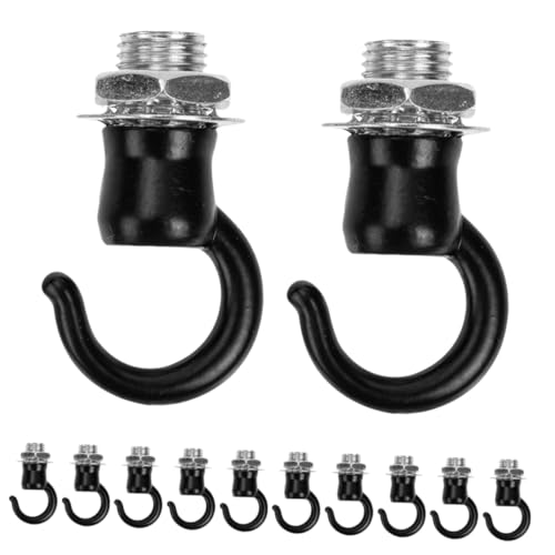 CIYODO 12pcs Retro Ceiling Hooks for Hanging Plants Sturdy Iron Lantern Hangers with Strong Load Capacity for Indoor Outdoor Decor Easy Installation Plant Swag Hooks