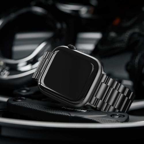 Image of EPULY Metal Band Compatible with Apple Watch Bands for Men 49mm 46mm 45mm 44mm 42mm 41mm 40mm 38mm, Business Stainless Steel Strap for iWatch Bands Series 11 10 9 8 7 6 5 4 3 2 1, SE3 2 1, Ultra3 2 1