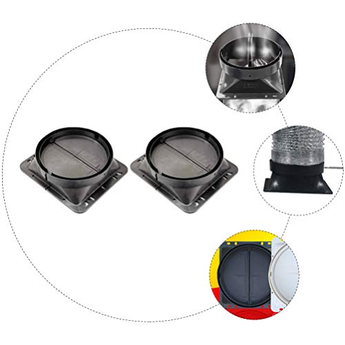Lurrose 2 Pcs Exaustores de Cozinha De Plástico Válvula Anti Odor de Cozinha Gama Pipe Anti Cheiro d