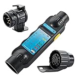 7 Poliger Anhänger Tester, 7/13 polig Anhänger Prüfgerät, 12V Schlepplicht Verdrahtung Schaltkreis Tester, 12V Anhängersteckdose Prüfer KFZ für Stecker Steckdose Trailer LKW