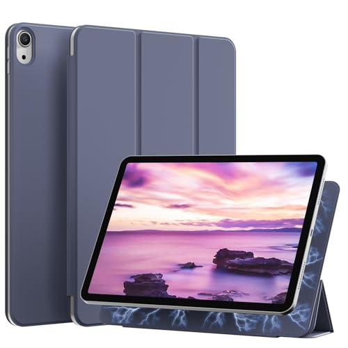 KenKe Magnetic Case for iPad (A16) 11th Generation 11 Inch 2025/ iPad 10th Generation 10.9 Inch 2022, Super Magnetic Attachment, Slim Lightweight Trifold Stand Cover with Auto Wake/Sleep, Purple