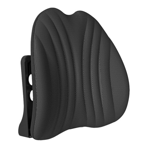 Ynnhik Cojín de asiento con soporte lumbar ajustable, cojín de apoyo lumbar – Cojín de asiento de diseño ergonómico para asiento de coche, sofá y silla al aire libre
