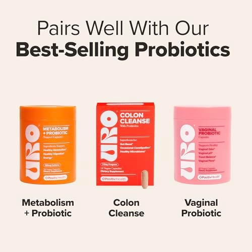 URO Colon Cleanse – 7-Day Probiotic Routine for Healthy Bowel Movements & Relief from Occasional Constipation – with Probiotics, Senna Extract, Marshmallow Extract, Magnesium Oxide – 14 Servings — view 7