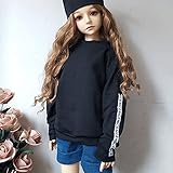 30CM / 45CM / 60CM Doll Clothes 1/3 1/4 1/6 BJD Doll Accessories BJD SD DIY Fashion Dolls Clothing Toys (1/3,Black)