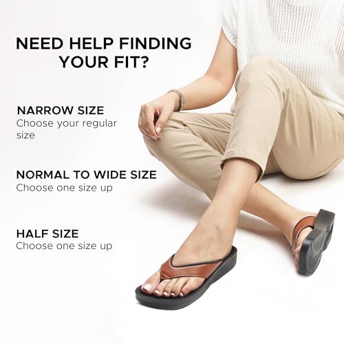 Image of AEROTHOTIC Comfortable Arch Support Flip Flops for Women Orthotic Sandals