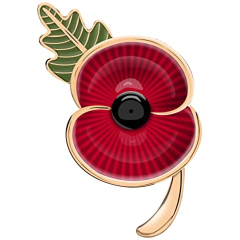 Red Poppy Brooch Pin,Poppy Badge,Poppy Pin for Veterans Day Remembrance Day Gift Memorial Day Jewellery Cover