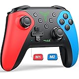 Wireless Switch Controller for Nintendo Switch/Lite/OLED Controller, Switch Controller with a Mouse Touch Feeling on Back Buttons, Extra Switch Pro Controller with Wake-up,Programmable, Turbo Function
