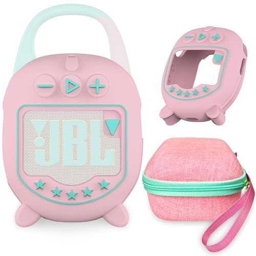 JCHPINE Hard Case and Silicone Cover for JBL Clip 5 Bluetooth Speaker
